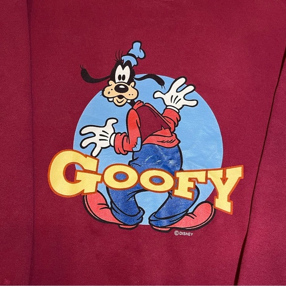 Vintage 90s Disney Goofy CrewNeck SweatShirt - Picture 2 of 4